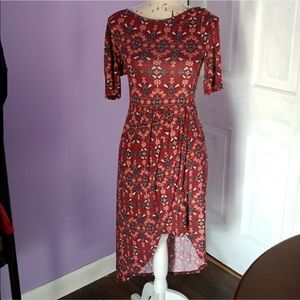 SOLD Asymmetrical Fall Dress